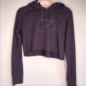 Gymshark Cropped Hoodie in Ruch Purple Marl